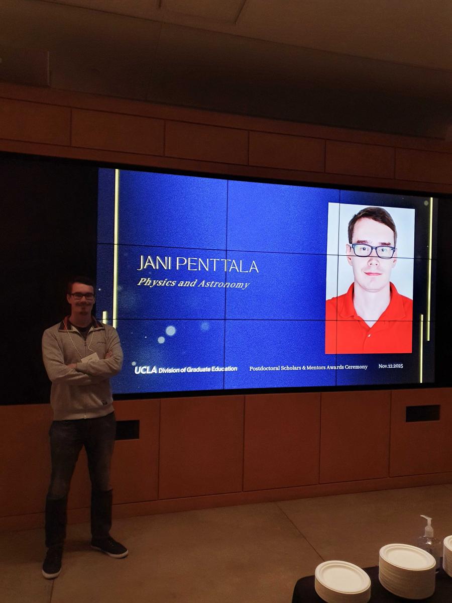Jani Penttala 2025 Postdoctoral Awards Ceremony